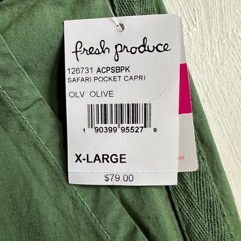 NWT Fresh Produce Safari Pocket Capris - Picture 4 of 8